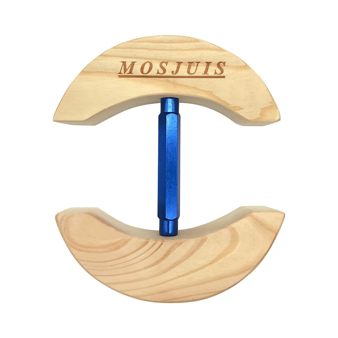 Hutdehner mit verstellbarem Spannschloss aus massivem Holz für Herren und Damen 57-60 Blau, 57-60 Bl