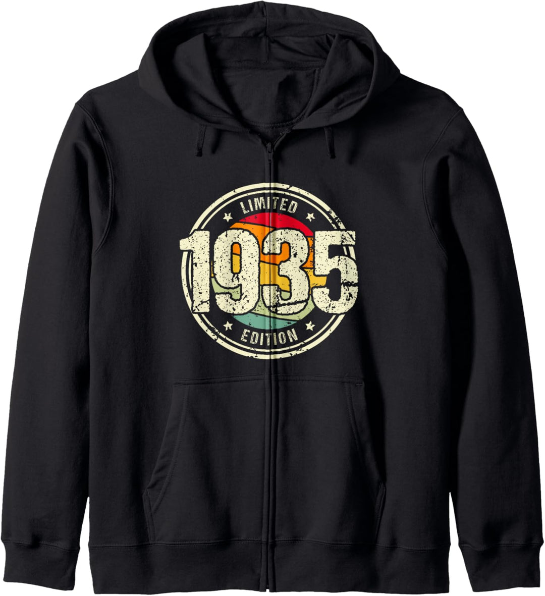 Retro 89 Jahre Jahrgang 1935 Limited Edition 89. Geburtstag Kapuzenjacke