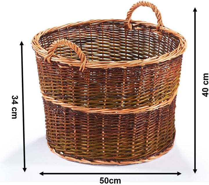 Kobolo Erntekorb Kartoffelkorb Weidenkorb Universalkorb Gartenkorb Holzkorb