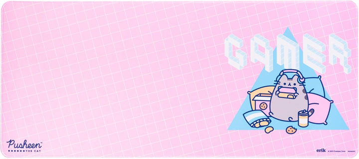 Grupo Erik Gaming Mauspad XXL Pusheen Mauspad Pink Gross - Gaming Mousepad XXL rutschfest und Wasser