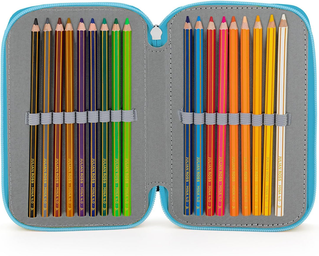 Clondo Paw Patrol Federmäppchen Kinder, 3 Organisierte Fächer, Maxi-Mäppchen, Federtasche Junge Gefü