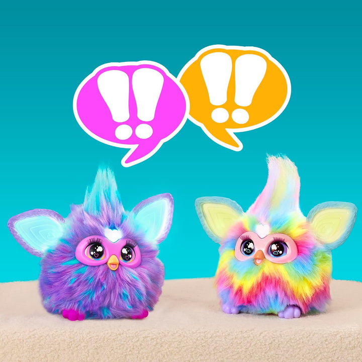 Furby Tie Dye, 15 Mode-Accessoires, interaktive Plüschtiere für 6-jährige Mädchen &amp; Jungen &amp; Up, Spr