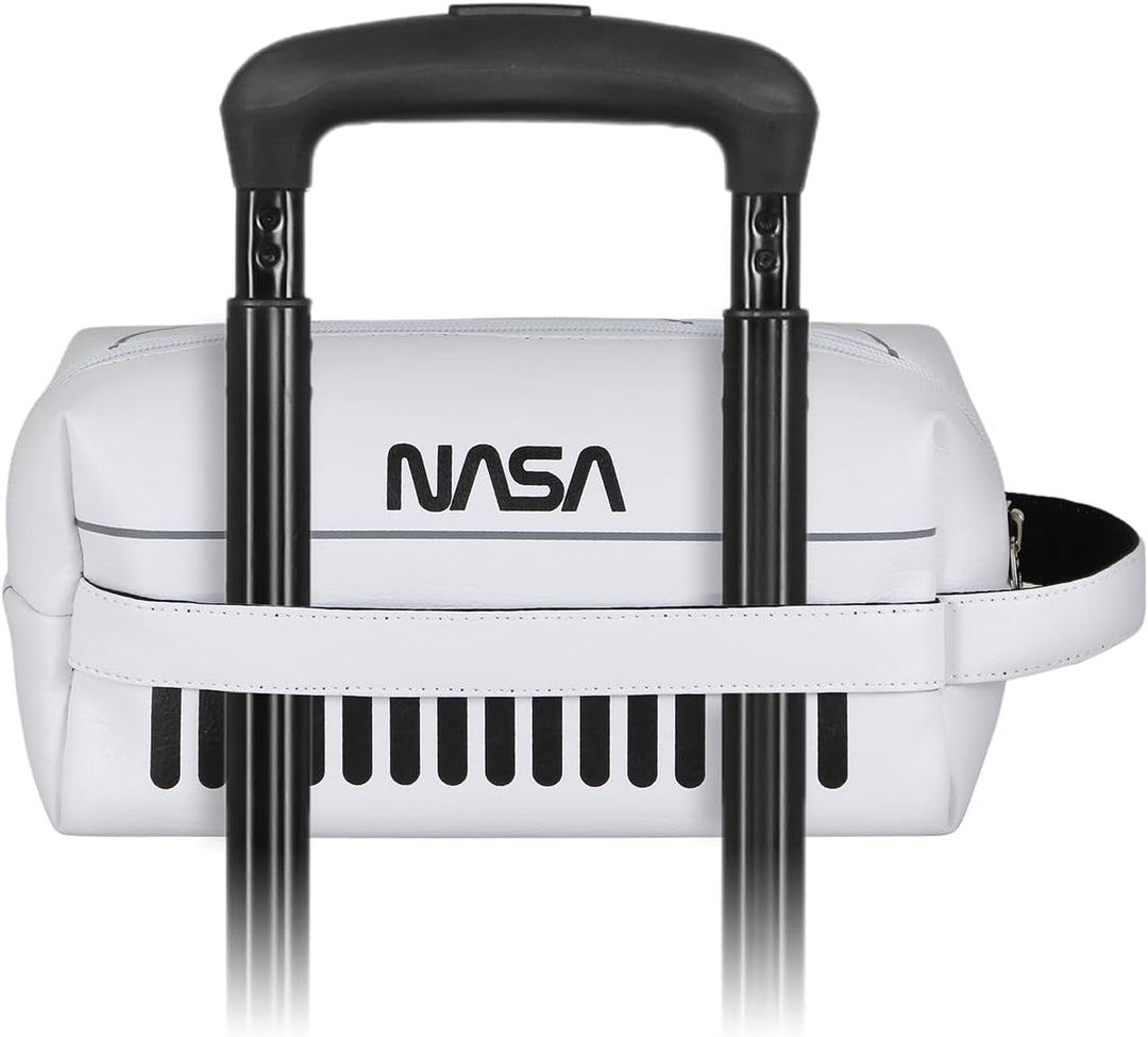 NASA Spaceship-Brick Plus Reise-Kosmetiktasche, Weiss, 25 x 12 cm