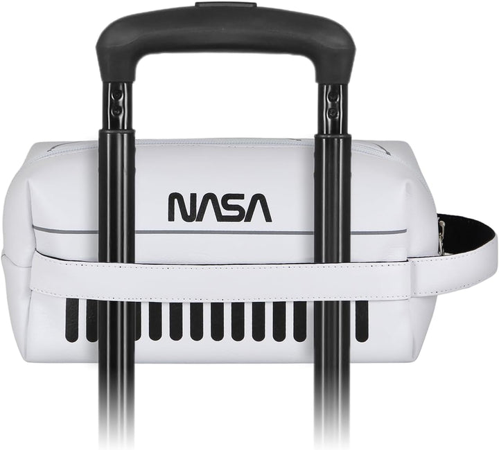 NASA Spaceship-Brick Plus Reise-Kosmetiktasche, Weiss, 25 x 12 cm