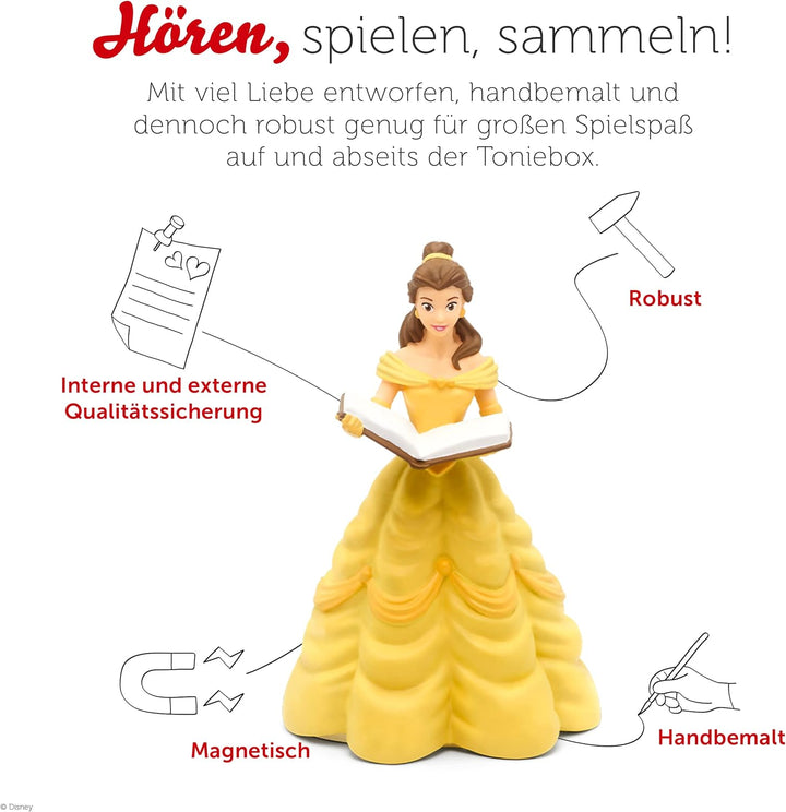 tonies Hörfiguren Bundle für Toniebox, 3 x Disney Prinzessinnen: Die Schöne und das Biest, Rapunzel