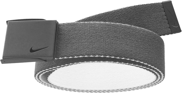 Nike Herren New Tech Essentials wendbarer Webgürtel Kohle/Weiss Einheitsgrösse, Kohle/Weiss Einheits
