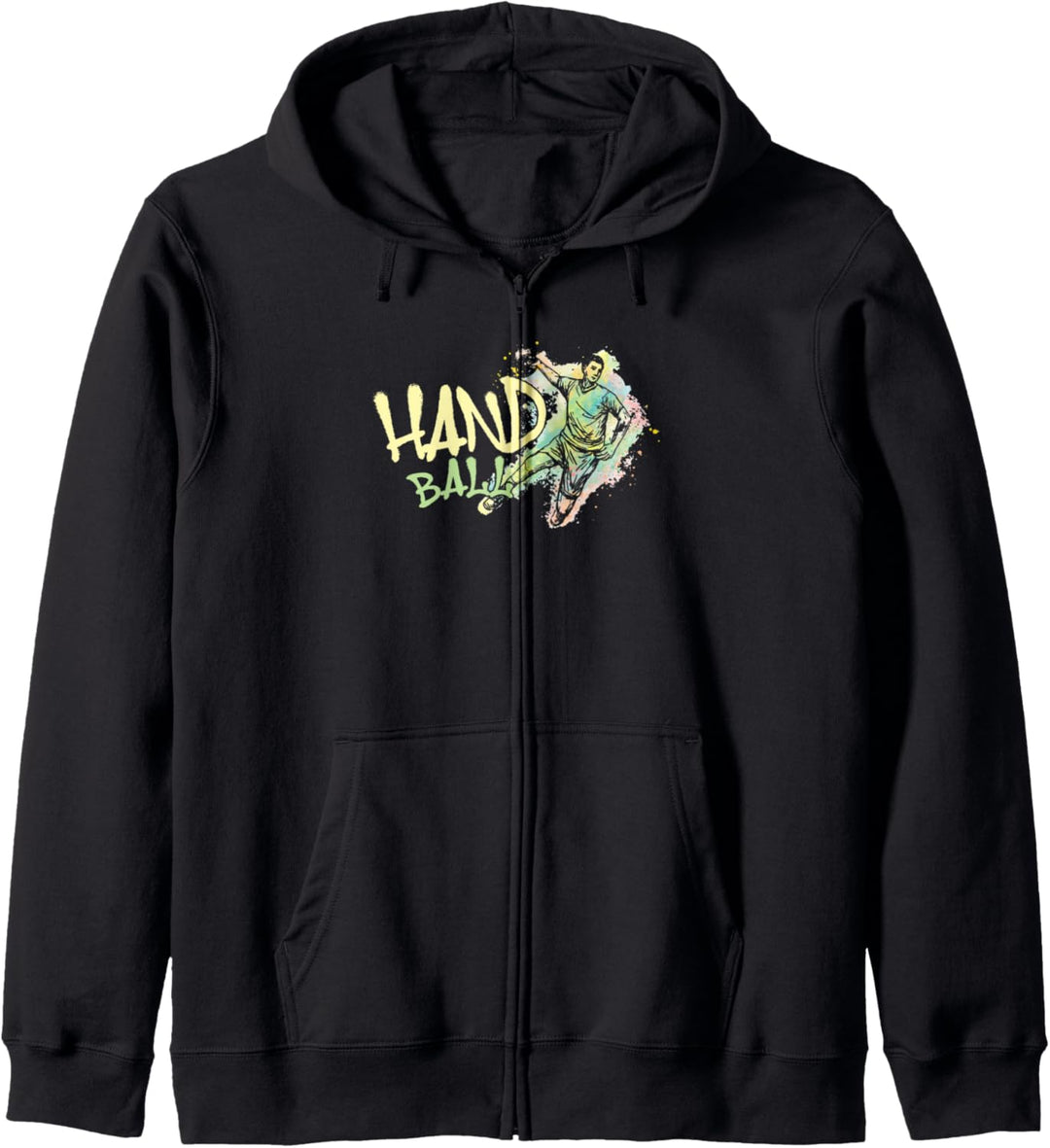 Handballerspieler abstrakter Handballerball Sports Team Coach Kapuzenjacke