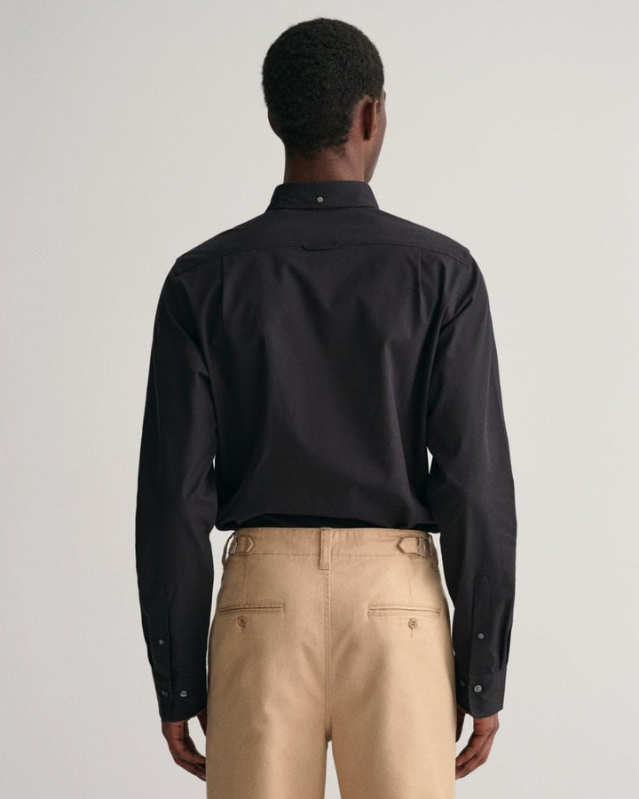 Gant Herren Slim Pinpoint Oxford Shirt Klassisches Hemd (1er Pack) L Schwarz, L Schwarz