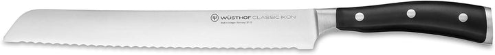WÜSTHOF Classic Ikon Bread Knife, 23 cm, Black Schwarz 23 cm Brotmesser, Schwarz 23 cm Brotmesser