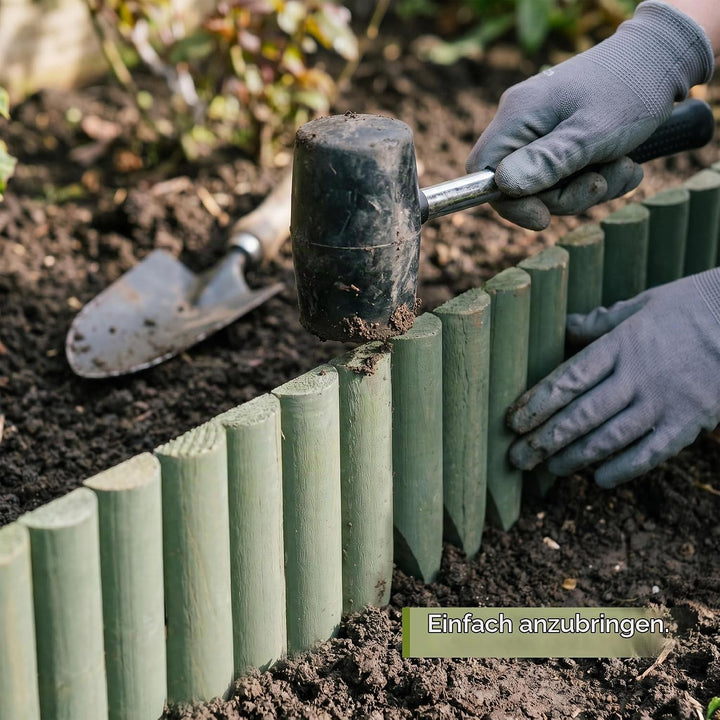JonesHouseDeco Mit Naturfichtenholz Versehener Holzzaun, Geeignet Für Garten-Holzkanten Im Freien Ro