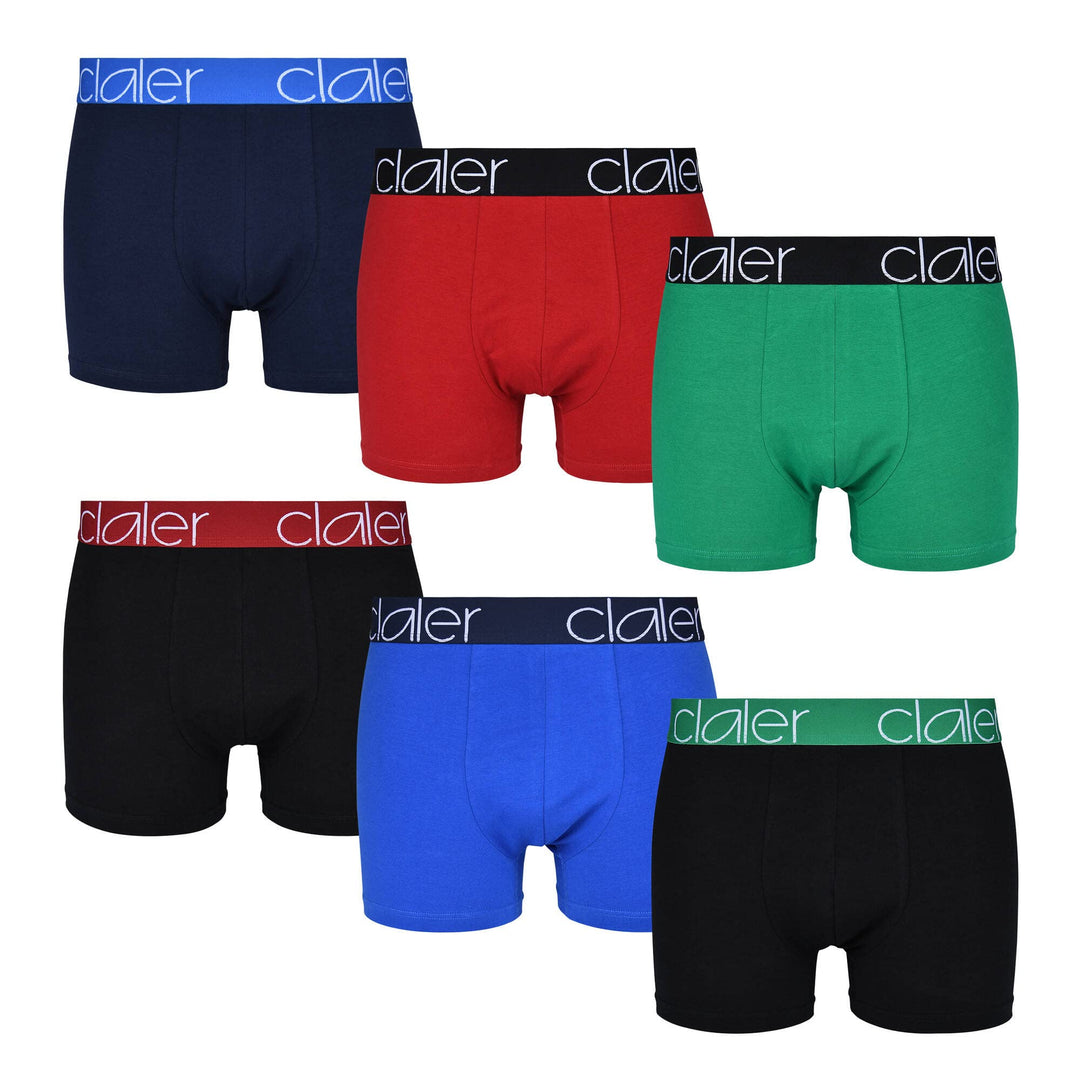 CLALER Boxershorts Herren 6er Pack Baumwolle Unterhosen Männer Retroshorts Bequeme und Atmungsaktive