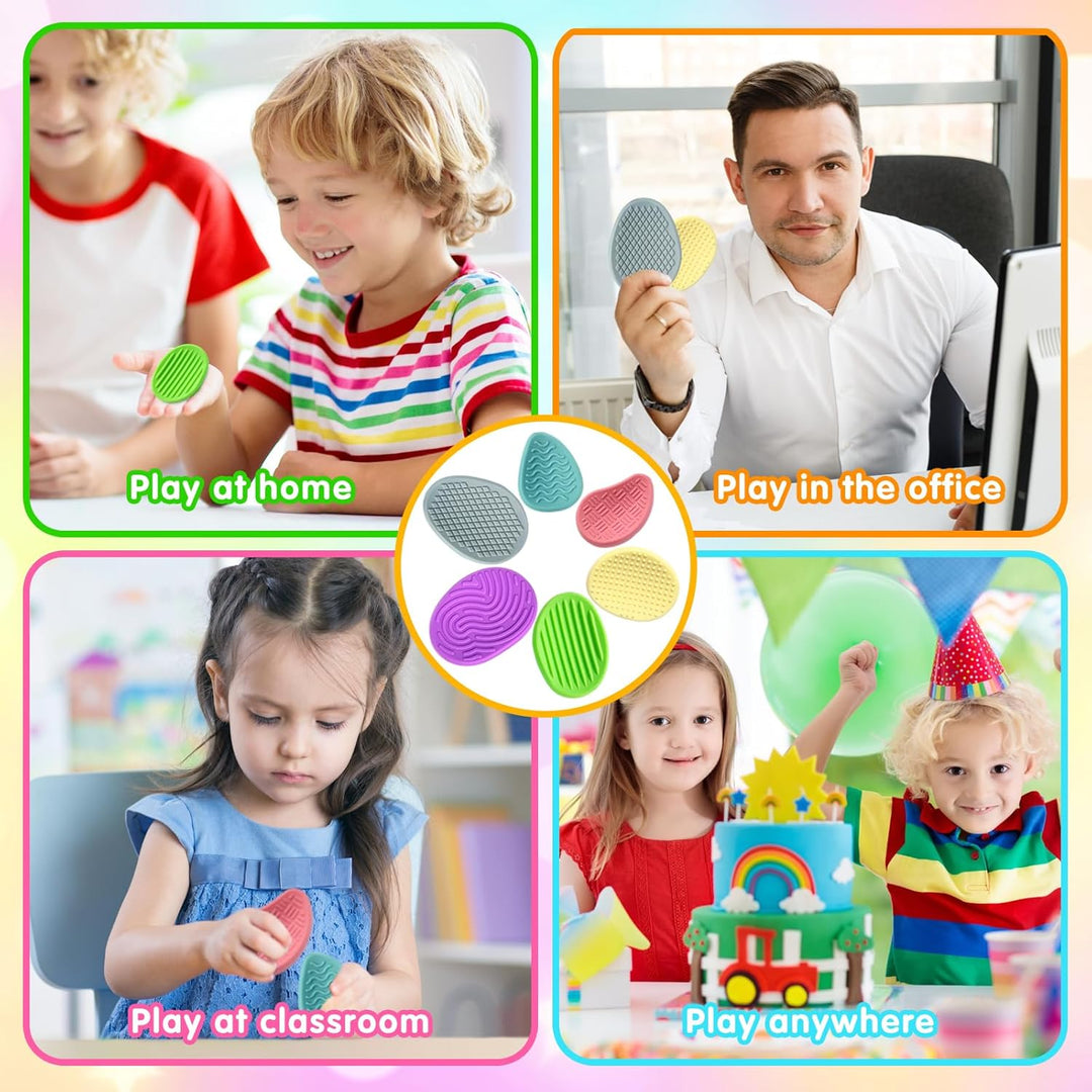 12 Stück Fidget Toys Sensory Stones Sensorik Spielzeug Anti Stress Kinder Sensorisches Spielzeug, Se