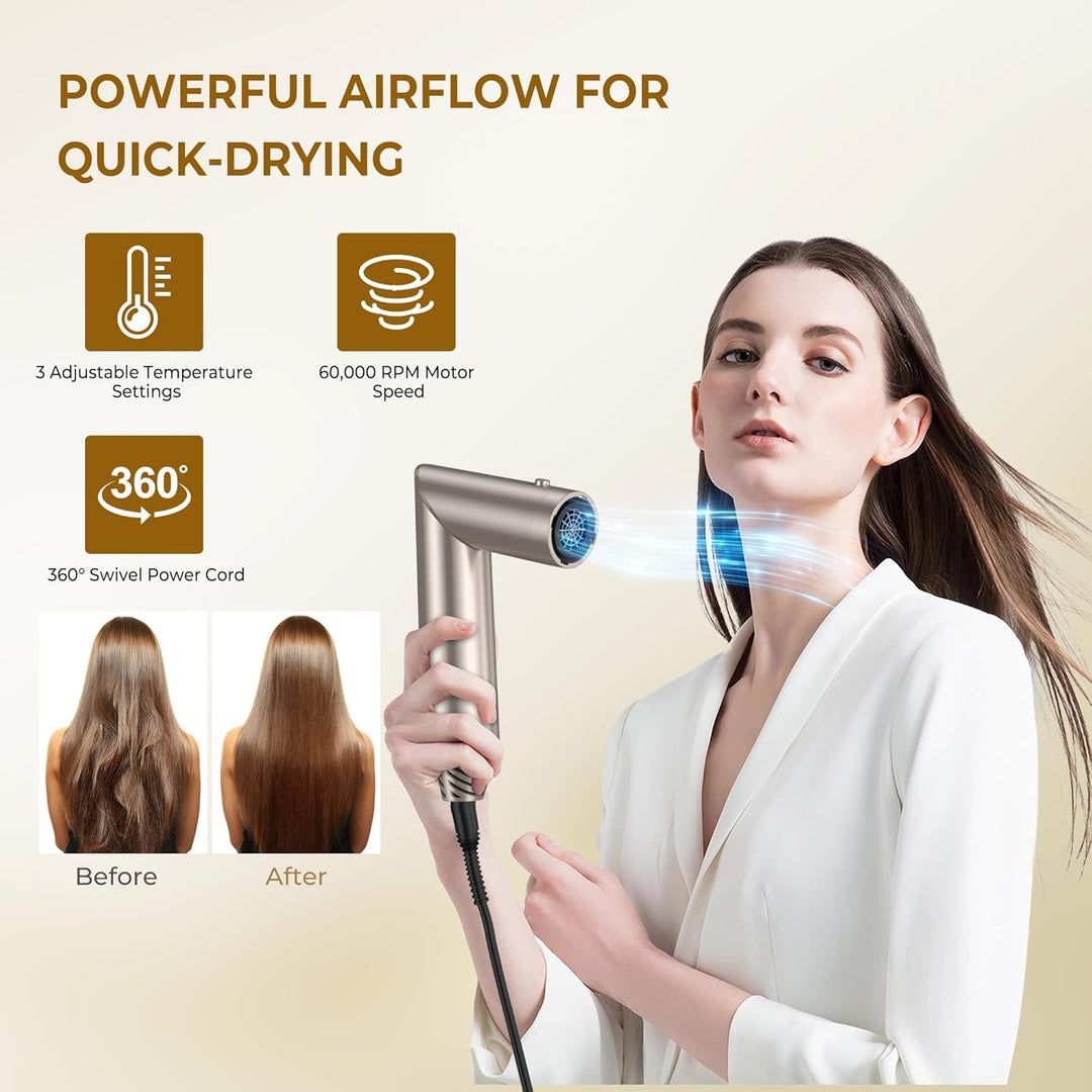 Hairstyler 6 in 1 Air Styler mit Diffusor 6 in 1 Haarstyler Heizbürste Haartrockner Föhn Rundbürsten