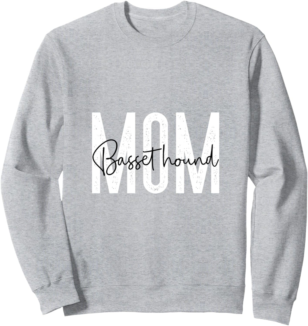 Basset hound mom Hund Hunde Hundemama Bekleidung Pfoten Sweatshirt
