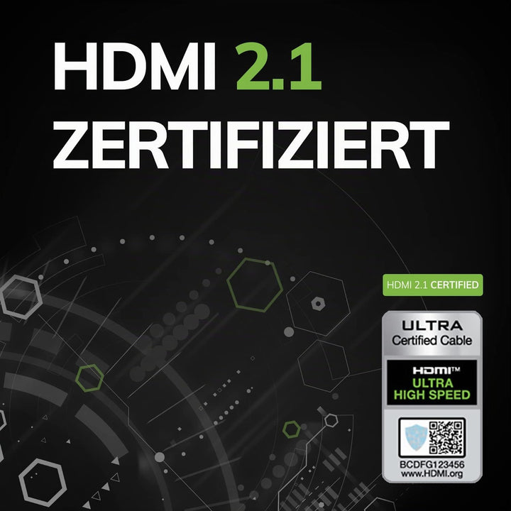 OEHLBACH Black Magic MKII - Ultra High Speed HDMI Kabel, 8K @60Hz, 4K @120Hz, 48 Gbit/s, HDR10+, Dol