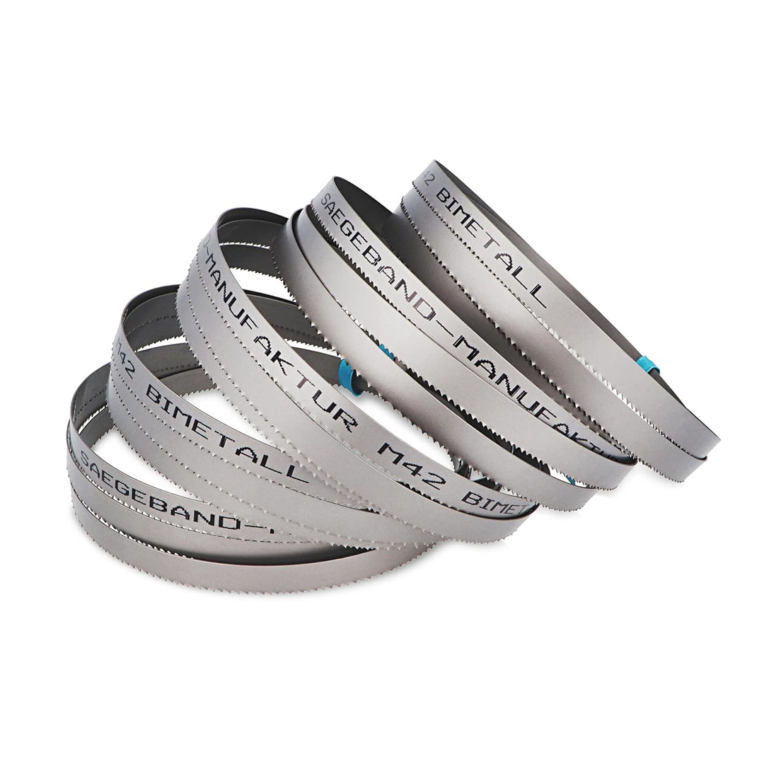 5er Pack M42 HSS Bimetall Sägeband 1435 x 13 x 0,65 mm mit 6/10 ZpZ, Bandsägeblatt, 6/10 ZpZ