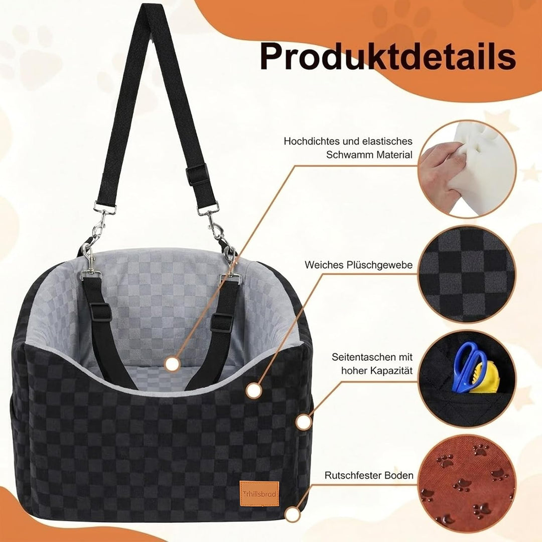 15 cm grosse Hunde-Autositze für kleine bis mittelgrosse Hunde unter 13,5 kg | 40 x 40 x 15 cm Eiers