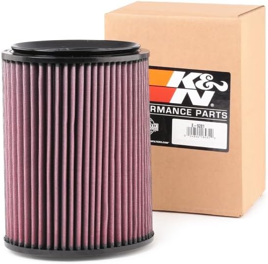 K&N E-9281 Waschbarer und wiederverwendbarer KFZ Luftfilter/Direkt-Kits, Rot