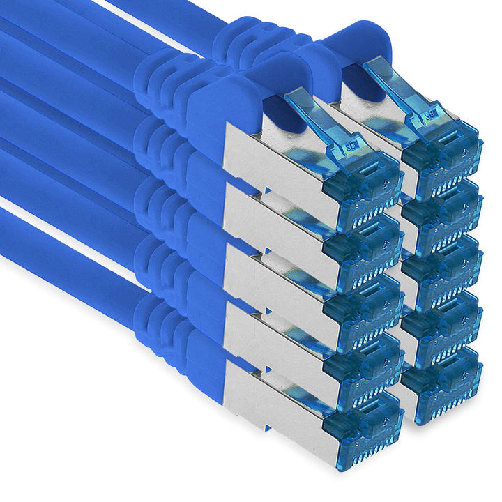 1aTTack.de Patchkabel – 10X 10m Ethernet, Netzwerk, LAN Kabel CAT6a (für Gigabit Netzwerke, Router,