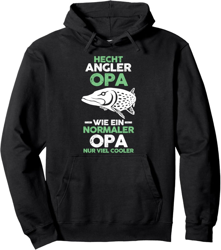 Angeln Opa Grossvater Angler Pullover Hoodie