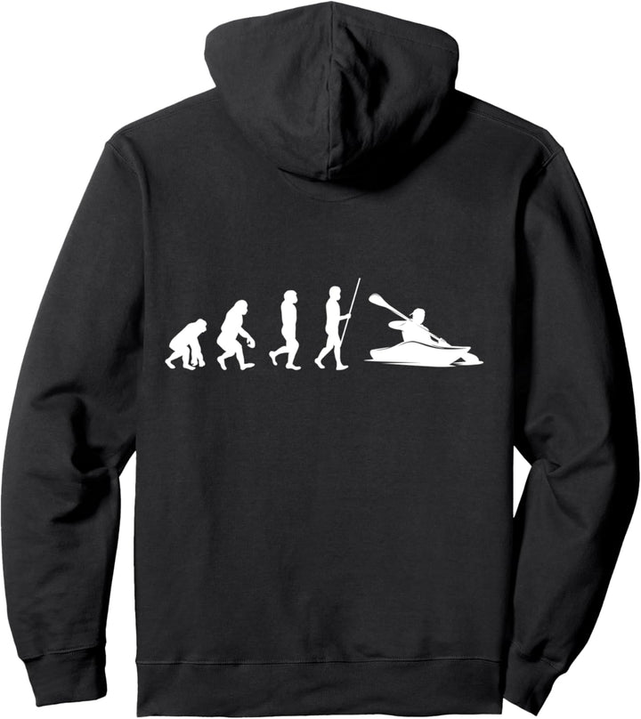 Kayaking Evolutions Kajak Kanusport Paddeln Herzlinie Pullover Hoodie