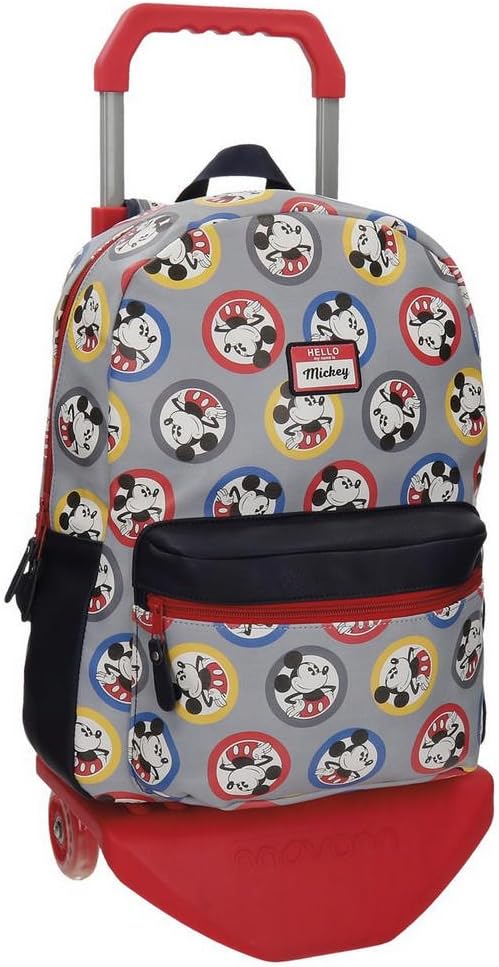 Disney Mickey Circles Rucksack mit Trolley Mehrfarbig 32x42x12 cms Synthetisches Leder 19.2L