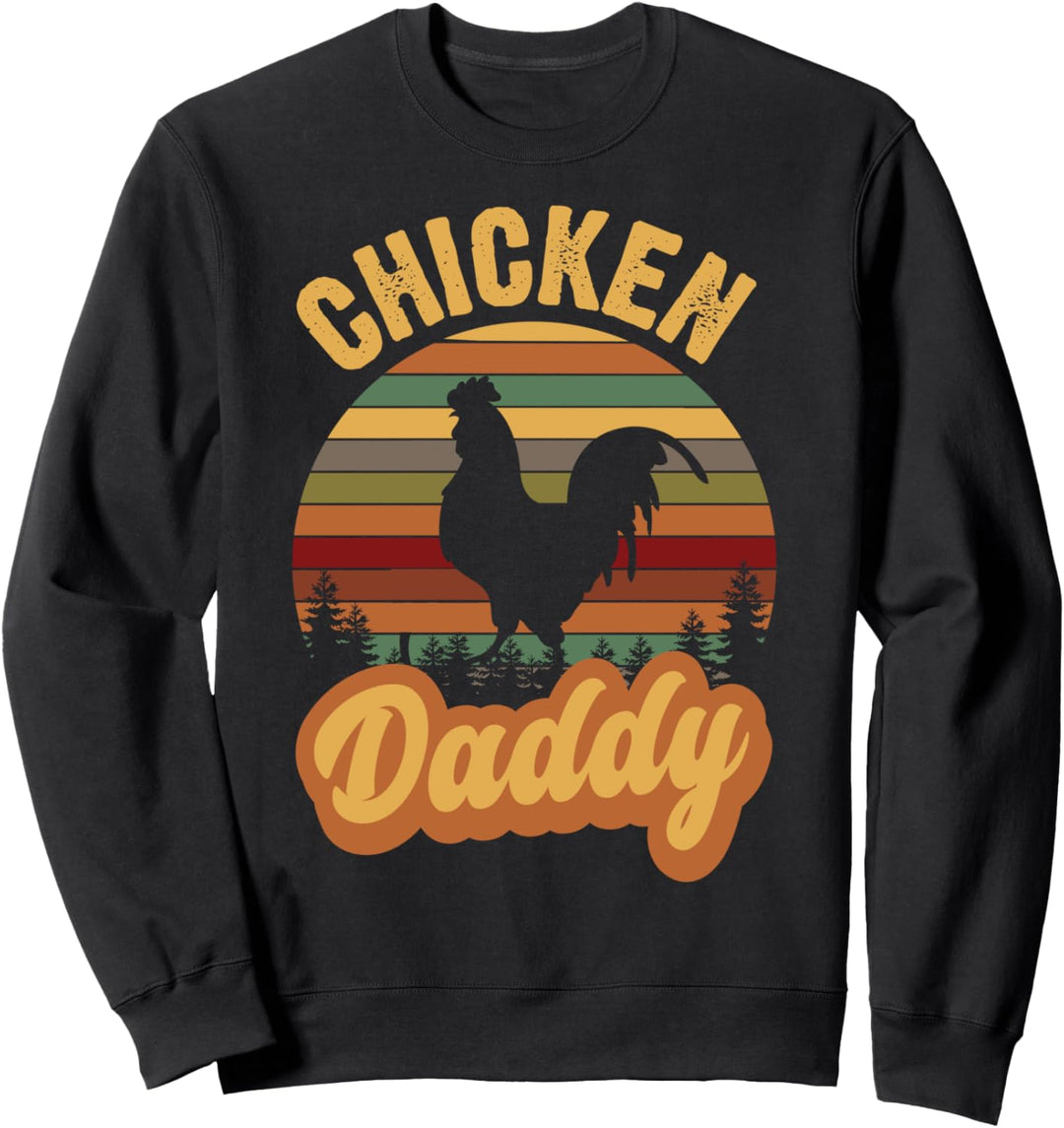 Chicken Daddy Retro Vintage Style Huhn Sweatshirt