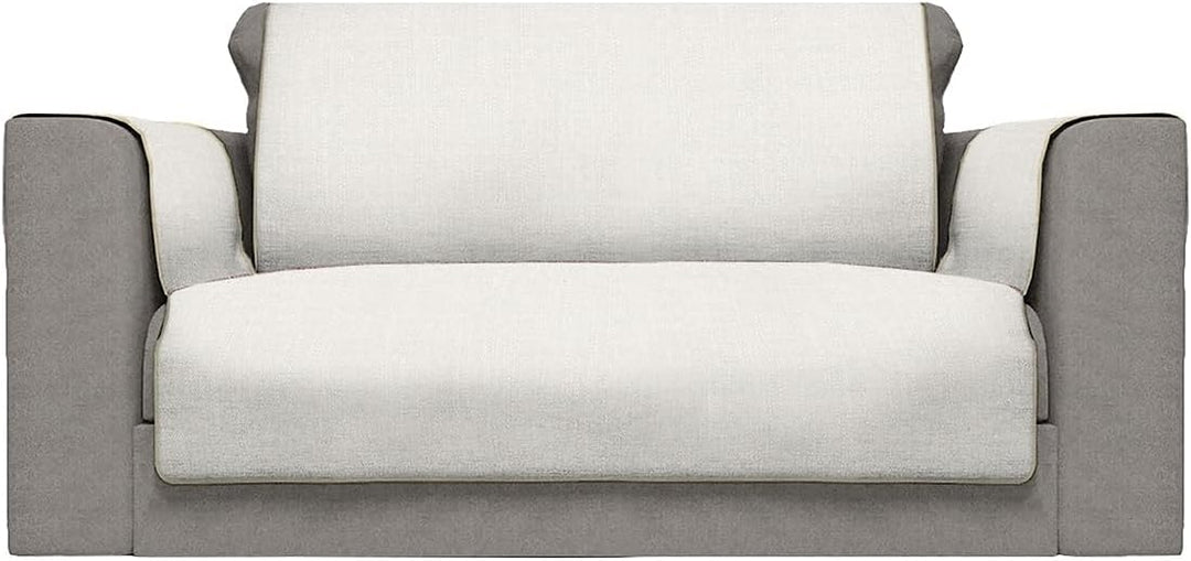 Italian Bed Linen CD-COMFORT-PANNA-2P Komfort-Antigleiten-Sofa-Decke,2 Plätze, Creme 2 Plätze Creme,