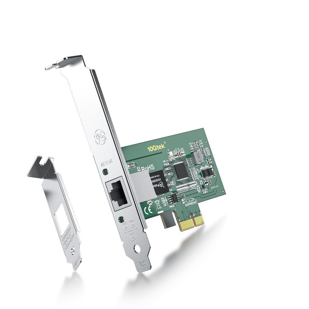 ipolex 1.25G Ethernet-Netzwerkkarte, 1x RJ45+ Port, 10GbE NIC im Vergleich zu Intel i210-T1, unterst