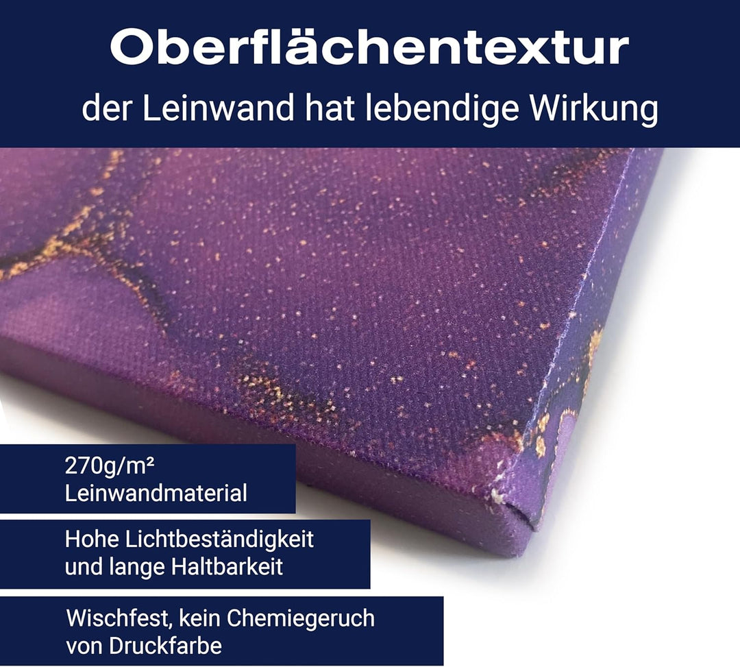 wandmotiv24 Leinwandbild Kunst, abstrakt, Querformat M0665 100L x 75B cm Leinwandbild Kunst Querform