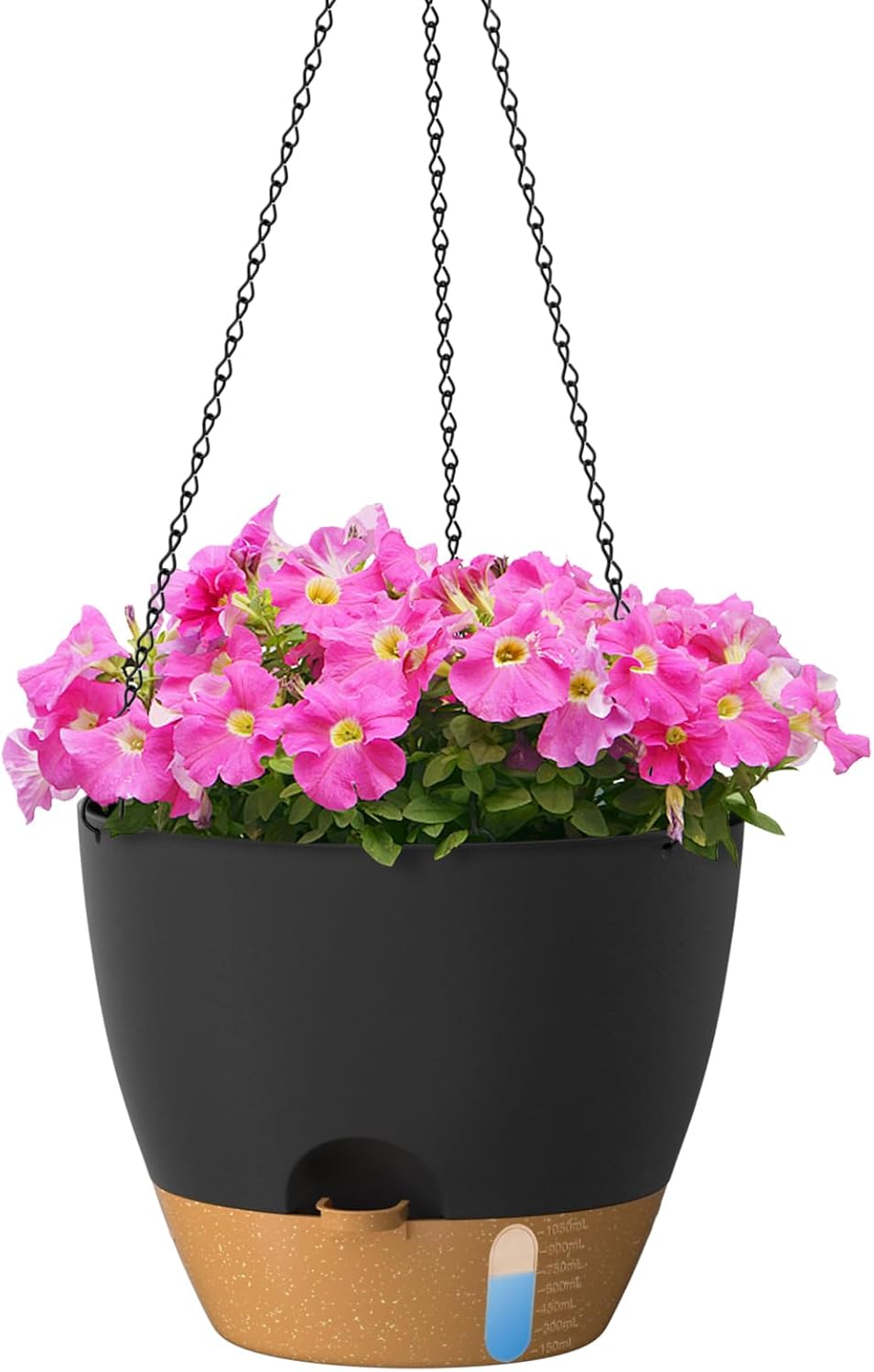 ZMTECH 30 cm Hängetopf für Pflanzen mit Bewässerungslippe 12 Zoll selbstbewässernder Pflanzentopf mi