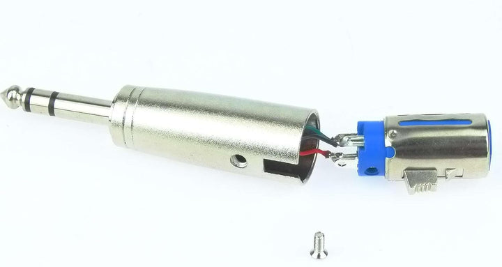 Adam Hall 12 x Connectors K4A XF3 JM3 Ganzmetall Adapter Verbinder Konverter - XLR 3 pol Female Kupp
