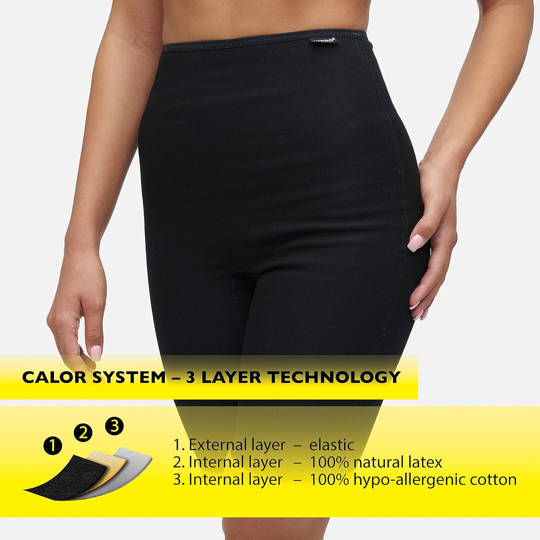 SLIMAGRA Radler-Miederhose - Thermoaktive schlankmachende Radler-Miederhose - L, Hüfte 101-106 cm Ra
