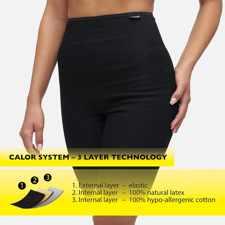 SLIMAGRA Radler-Miederhose - Thermoaktive schlankmachende Radler-Miederhose - M, Hüfte 96-100 cm Rad