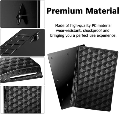 Miimall Faceplate Cover Kompatibel mit PS5 Konsole Hülle, Kratzfeste Ersatzplatte Harte Shell Staubd