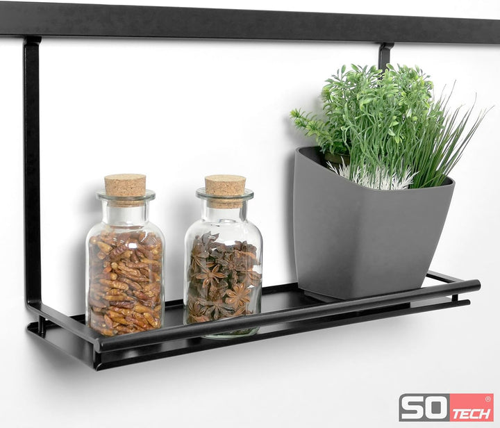 Kesseböhmer Linero style Universalablage schwarz 440 x 150 x 271 mm zum Einhängen von SOTECH, Univer