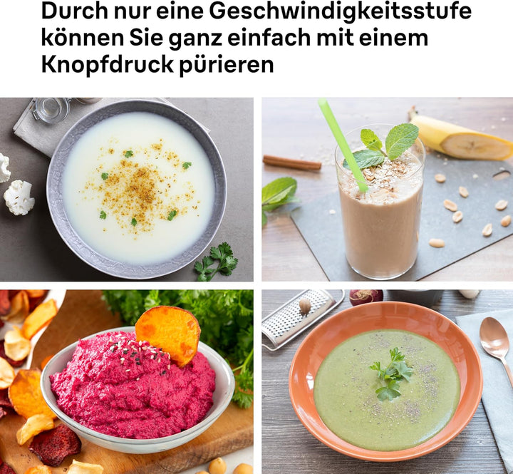Braun Stabmixer MQ10.001M MultiQuick 1 - Extra Leichter Pürierstab mit Edelstahl-Mixfuss und EasyTwi