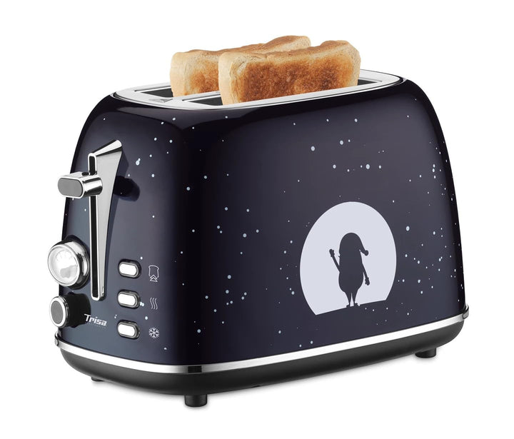 Trisa 2-Scheiben Toaster X-Mas Night – Urban Design Toaster mit Graffiti, 6 Bräunungsstufen, Auftau-