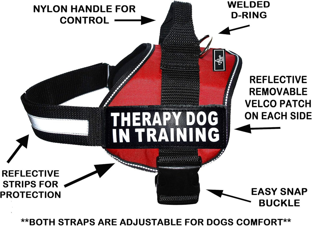 Therapie Hund in Training Nylon Hundegeschirr Hundegeschirr Kauf kommt mit 2 reflektierenden Therapi