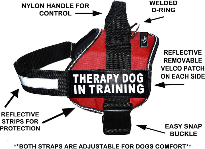 Therapie Hund in Training Nylon Hundegeschirr Hundegeschirr Kauf kommt mit 2 reflektierenden Therapi