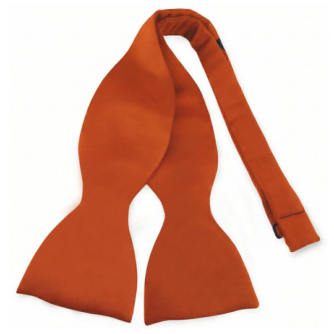 TigerTie Herren Selbstbinder Satin Fliege + Aufbewahrungsbox Orange Leuchtorange, Orange Leuchtorang
