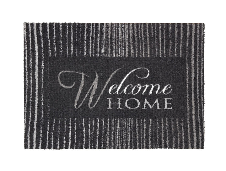 Astra rutschfeste Sauberlaufmatte innen - Linien grau 50 x 70 cm - Wohnraum Fussmatte Design - Extre