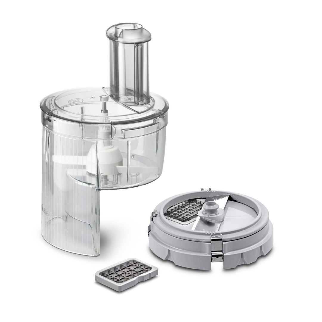 Bosch Würfelschneider MUZ5CC2, schnelles Würfeln, Gehäuse, für 2 Würfelgrössen, Gitterreiniger, spül