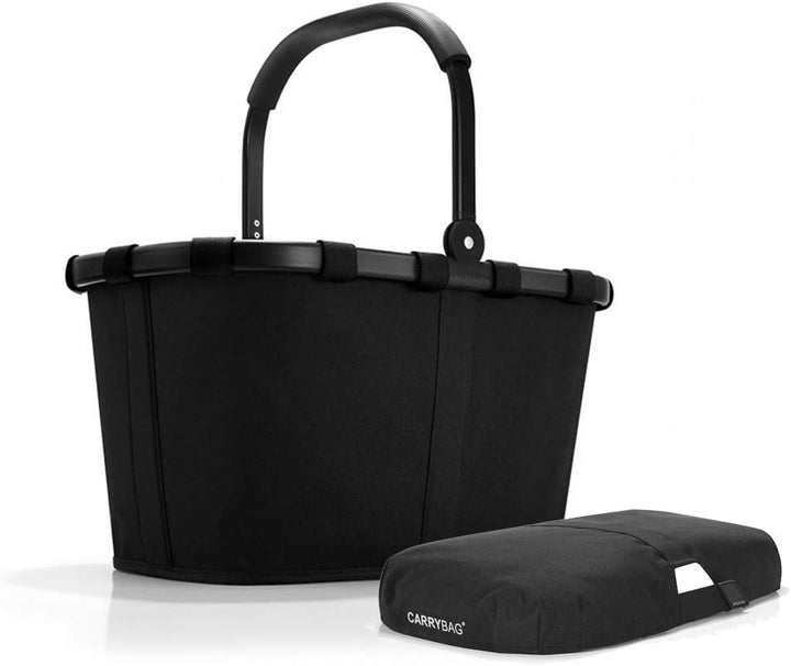 Reisenthel carrybag Frame Black Henkelkorb Einkaufskorb schwarz + Cover