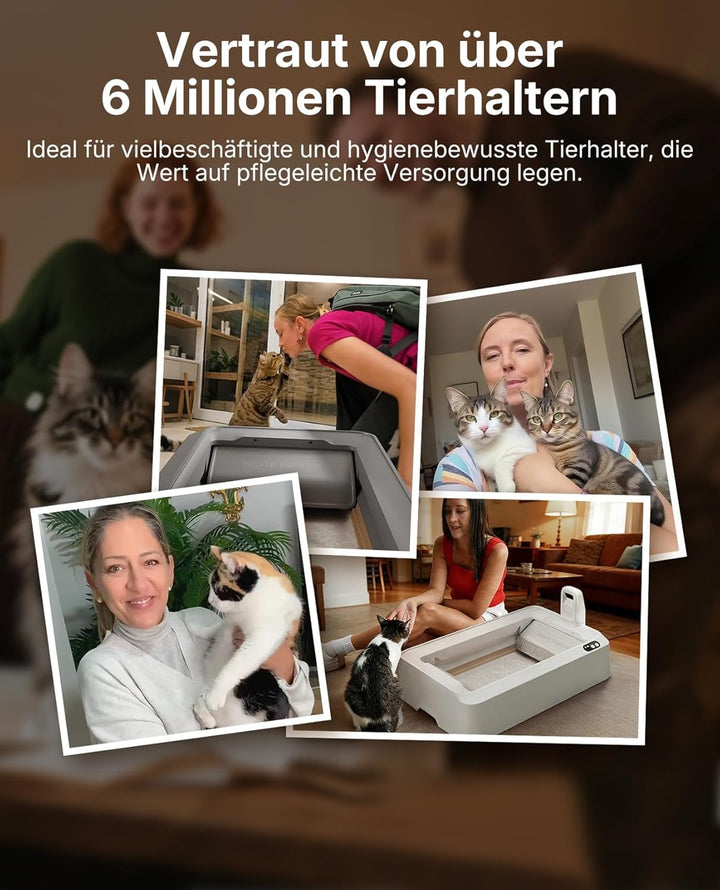PETKIT Kristall Katzenstreu Set, pH-Farberkennung,Geruchsstark, Ohne Schaufeln, Einweg-Schale,Für PE