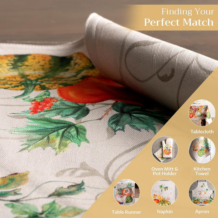 Maison d' Hermine Tischsets, 100% Baumwolle Set mit 4, dekoratives Oster-Tischset, waschbar, Abendes