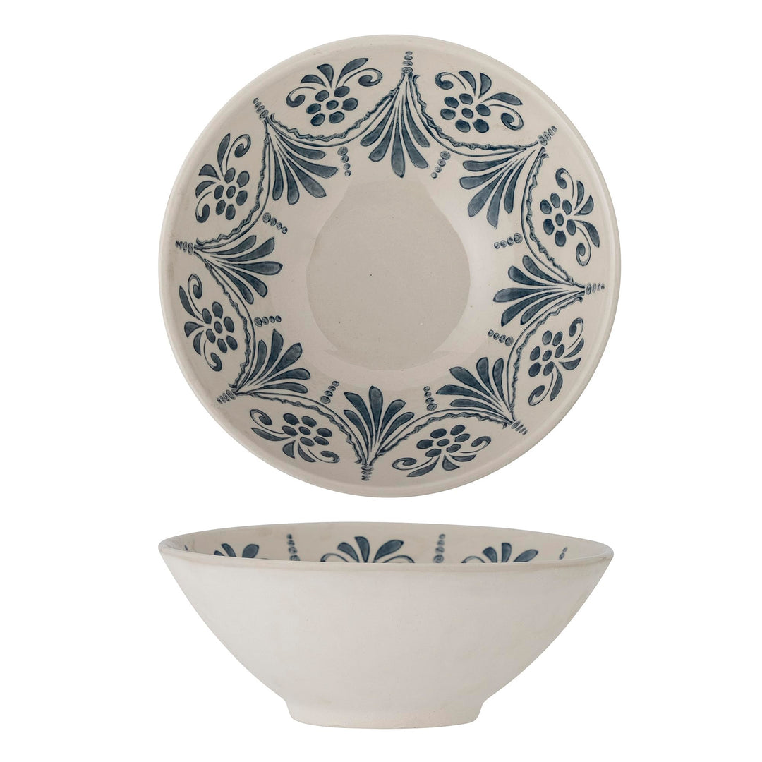 Heikki Schale, Blau, Steingut, D26,5xH11 cm