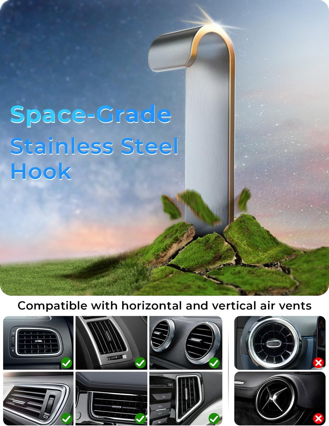 Handyhalterung Auto Handy Halterung Autohalterung: Universale Lüftung Handyhalter, EIN-Knopf-Release