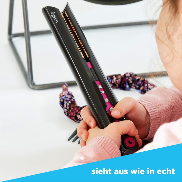 Casdon 73352 Dyson Corrale Styling-Set | Sichere Spielzeug-Glätteisen für Kinder ab 3 Jahre | Mit re