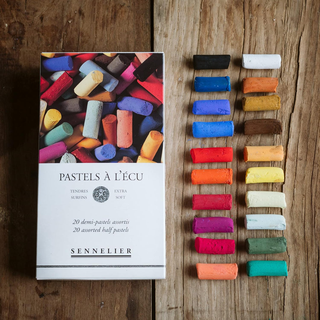 Sennelier Weiches Pastell-Set, 20 Farben, mehrfarbig 20 stück (1er Pack) mehrfarbig, 20 stück (1er P